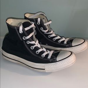 Women’s Black High Top Converse